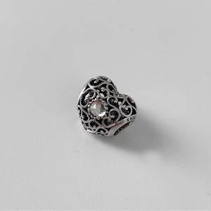 Authentic Pandora Heart April Birthstone